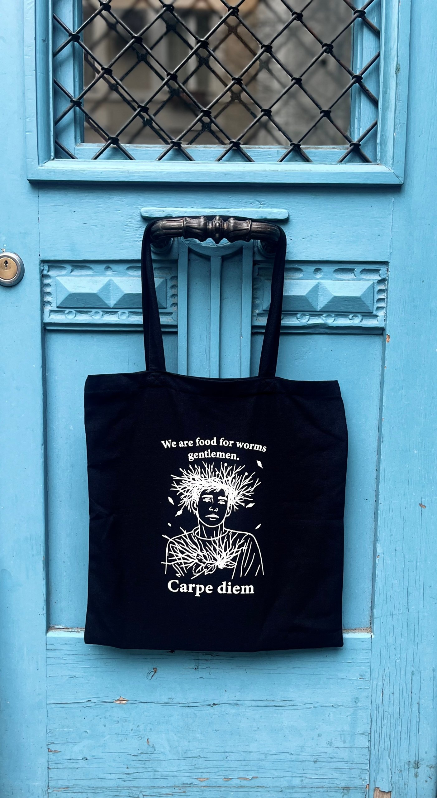 Dead poets society tote-bag. CARPE DIEM. dark academia - socrates tbilisi